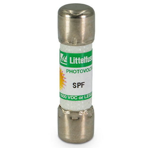 Littelfuse SPF 1A Photovoltaic Solar Fuse, Ferrule Mounting, Midget Size, 1000Vdc, SPF001