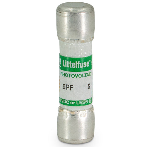 Littelfuse SPFS 1A Photovoltaic Solar Fuse, Silver Plated, Midget Size, 1000Vdc, SPF001S