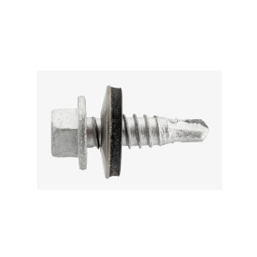 UCAN SRH 1478BSSN, Garage Door Stich Lapping Screw, Stainless Steel (410) Ruspro® Coated, Bulk Packs, 1 Point, 1/4-14 x 7/8 w/EPDM Washer, 2500 Packs