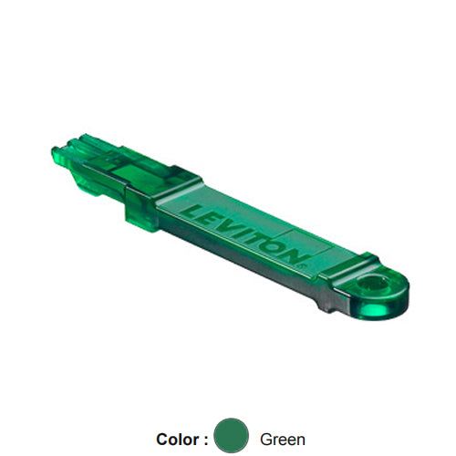Leviton SRJET-G, Secure RJ System Extraction Tool, Green Color Transparent