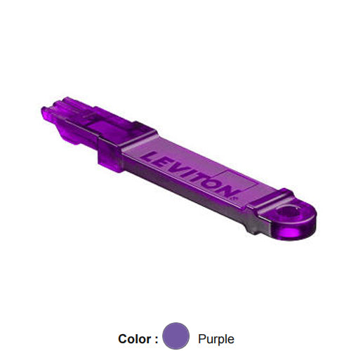 Leviton SRJET-P, Secure RJ System Extraction Tool, Purple Color Transparent