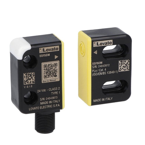 Lovato SSF5GM, RFID Safety Sensor SSF… Series, 5-Pin Version, With M12 Connector and Generic Coding Type