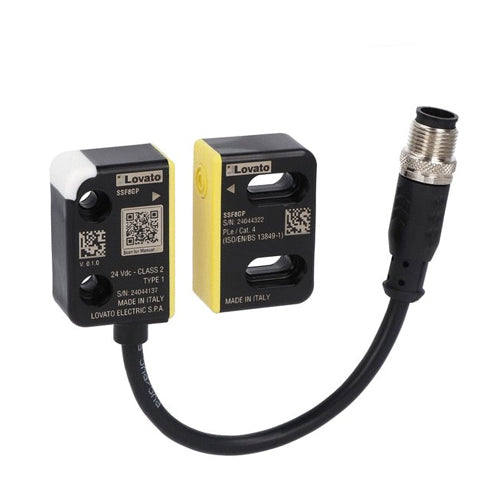 Lovato SSF8GP, RFID Safety Sensor SSF… Series, 8-Pin Version, With M12 Pigtail Connector 15cm and Generic Coding Type