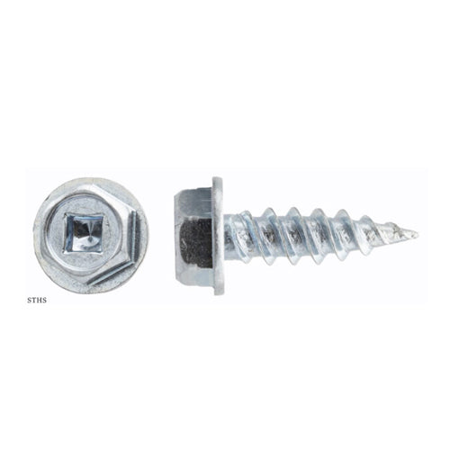 UCAN STHS 8916B, Sharp Point Self-Piercing, Zinc Plated, Bulk Packs, Hex/Socket Style, 8 x 9/16″, 10000 Packs