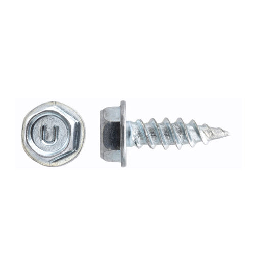 UCAN STH 8112B, Sharp Point Self-Piercing, Hex Washer Head, Zinc Plated, Bulk Packs, 8 x 1-1/2″, 5000 Packs