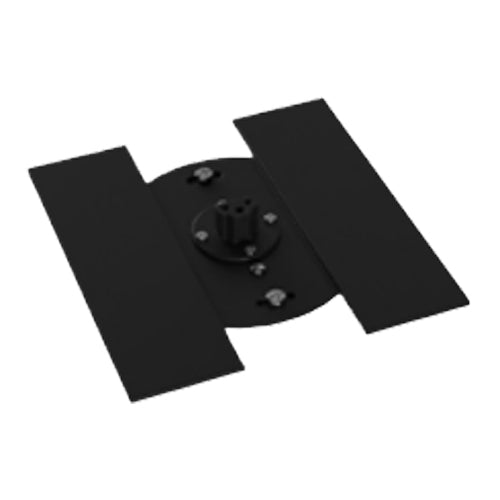Liteline STRIPE-CANOPY-BK, Octagon Box Mount Canopy, Field Paintable, Black