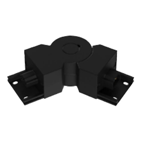 Liteline STRIPE-FC2LH-BK, 2-Leg Flexible Corner for Horizontal Direction, Black