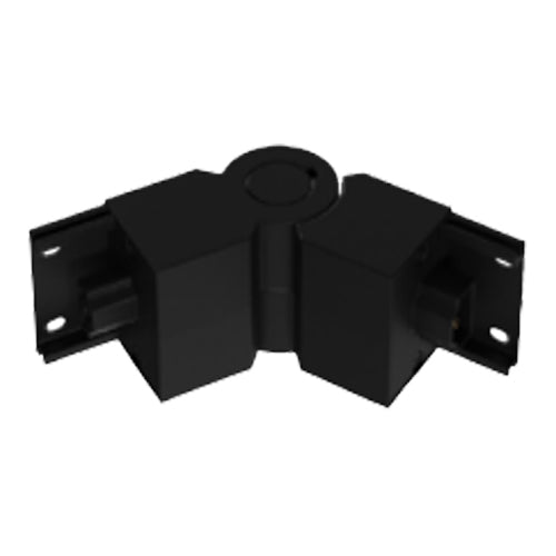 Liteline STRIPE-FC2LV-BK, 2-Leg Flexible Corner for Vertical Direction, Black