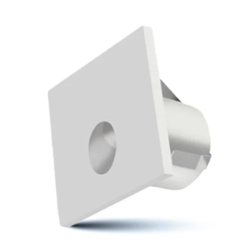 ORTECH STS1W-WH, 2'' Square LED Step Light, 12VDC, 1W, 20LM, 3000K/5000K, 60º Beam Angle, 80CRI, White