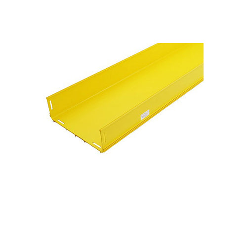 Leviton SWDCT-SDT, 4''x12'' Solid Duct without Cover, Yellow