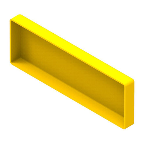 Leviton SWEND-CSL, 4''x12'' End Cap Slotless, Yellow