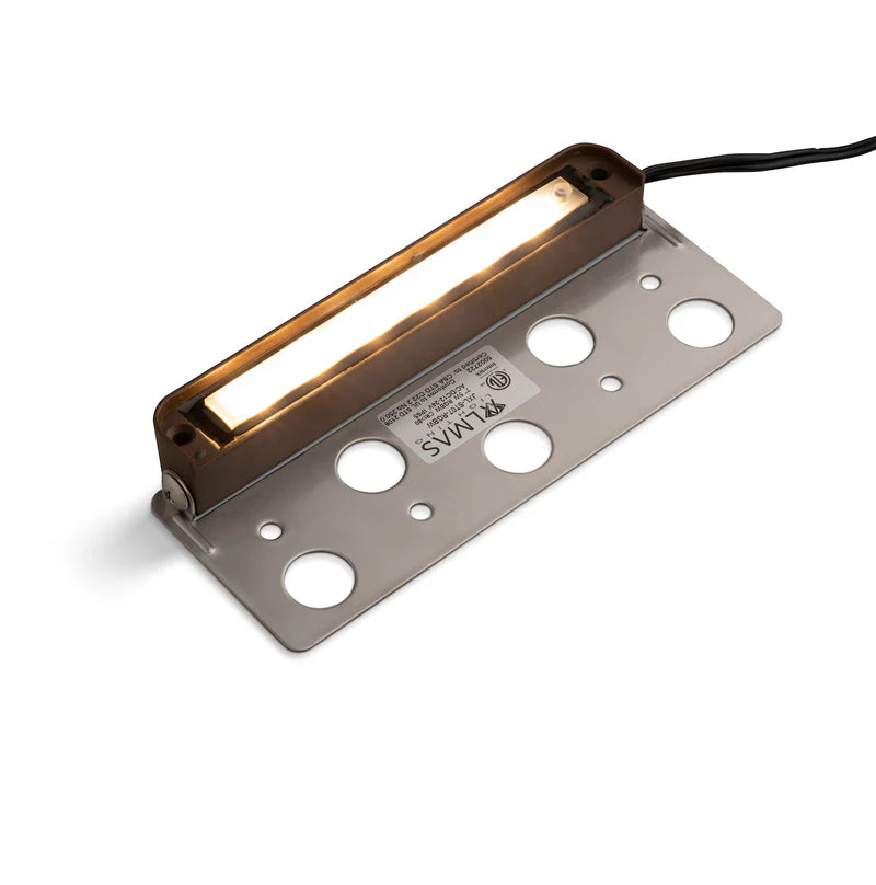 Almas Lighting HS-MC-403-MCT, ALMAS Citrine H3 Hardscape Light, 7'' Length, 4.5W, Multiple Color Temperture (5CCT), 95° Beam Angle, Metal Chocolate