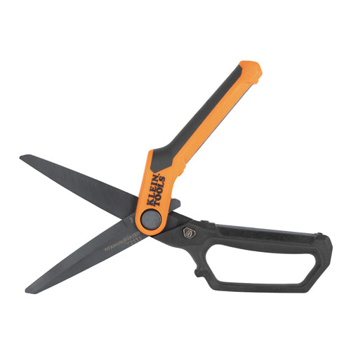 Klein Tools T2111, Titanium-Coated High-Leverage Professional Shears, 10-Inch