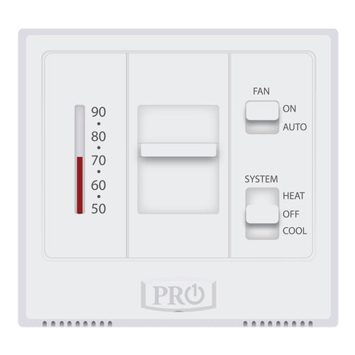 Alltemp 78-T501M, Pro1 T500 Series Non-Programmable Mechanical Thermostat, Three Thermostats in One with Modular Faceplate, Line Voltage (110VA, 220VAC)