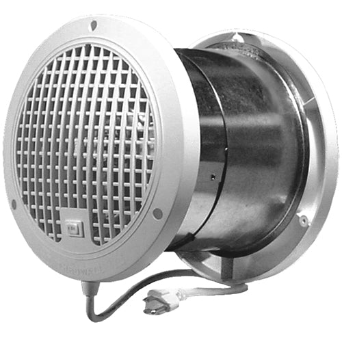 Rotom T9-TW8-2, ThruWall Room to Room Fan, 3 Position, 2 Speed Switch, 115 Volts, 0.85 Amps, 160/200 CFM, 49/55 dBa, 9.75'' Grill, 7-5/8" Diameter Housing