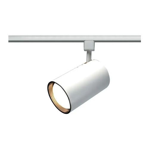 Satco TH202, 1-Light R30 Straight Cylinder Track Head, 75W, 120V, Medium Base, White Finish