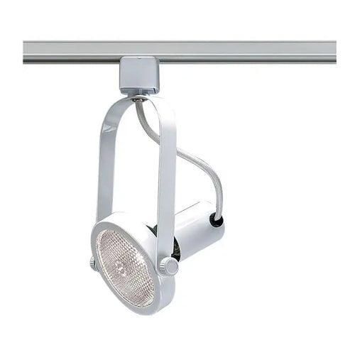 Satco TH224, 1-Light PAR38 Gimbal Ring Track Head, 150W, 120V, Medium Base, White Finish