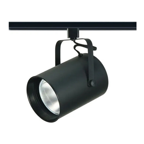 Satco TH284, 1-Light Straight Cylinder Track Head, 150W, 120V, R40 Lamp Type, Medium Base, Black Finish