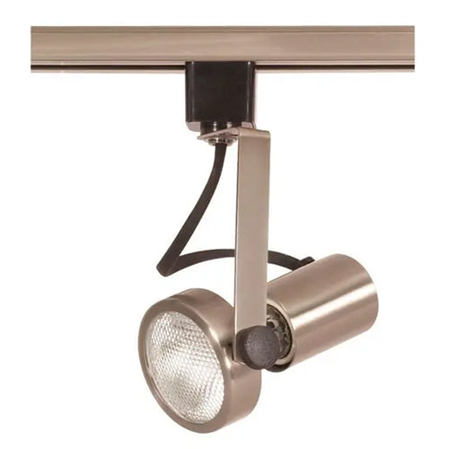 Satco TH300, 1-Light Gimbal Ring Track Head, 50W, 120V, PAR20 Lamp Type, Medium Base, Brushed Nickel Finish