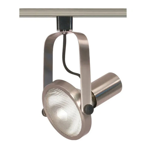 Satco TH302, 1-Light Gimbal Ring Track Head, 150W, 120V, PAR38 Lamp Type, Medium Base, Brushed Nickel Finish