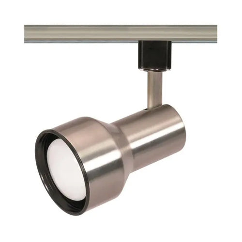 Satco TH303, 1-Light Step Cylinder Track Head, 50W, 120V, R20 Lamp Type, Medium Base, Brushed Nickel Finish