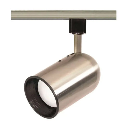 Satco TH305, 1-Light Bullet Cylinder Track Head, 50W, 120V, R20 Lamp Type, Medium Base, Brushed Nickel Finish