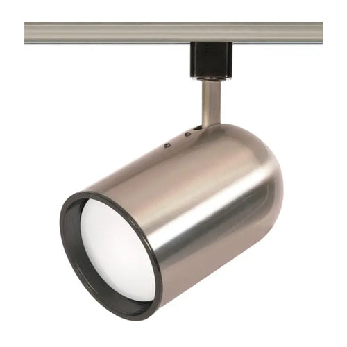 Satco TH306, 1-Light Bullet Cylinder Track Head, 75W, 120V, R30 Lamp Type, Medium Base, Brushed Nickel Finish