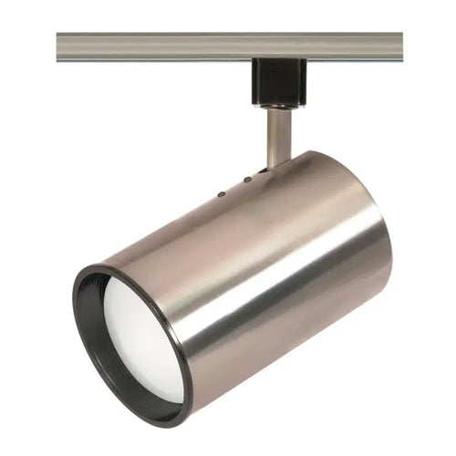 Satco TH308, 1-Light Straight Cylinder Track Head, 75W, 120V, R30 Lamp Type, Medium Base, Brushed Nickel Finish