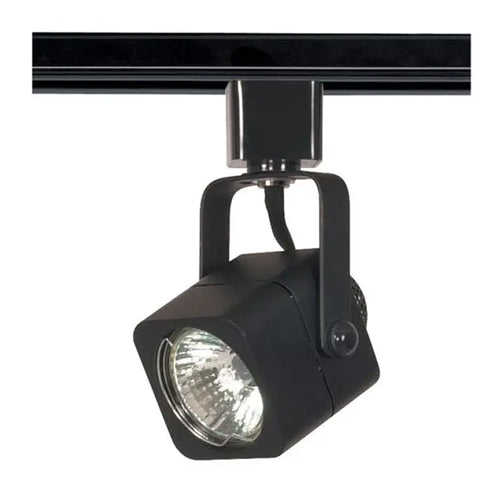 Satco TH313, 1-Light MR16 Halogen Square Track Head, 50W, 120V, Bi Pin GU10 Base, Black Finish