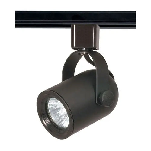 Satco TH316, 1-Light MR16 Halogen Round Back Track Head, 50W, 120V, Bi Pin GU10 Base, Black Finish