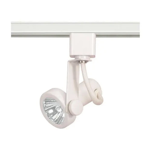 Satco TH321, 1-Light MR16 Halogen Gimbal Ring Track Head, 50W, 120V, Bi Pin GU10 Base, White Finish