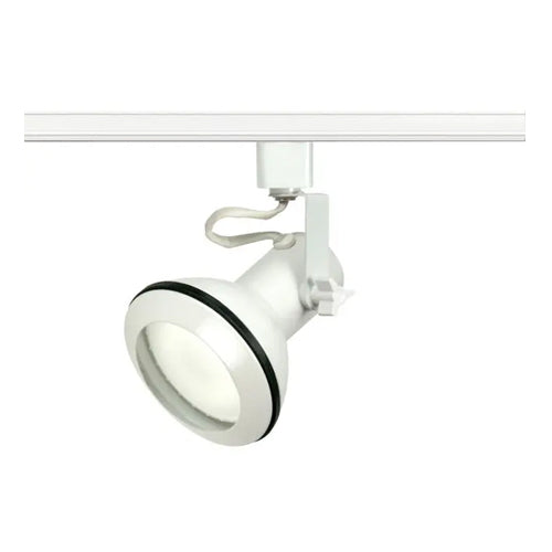 Satco TH332, 1-Light Euro Style Track Head, 75W, 120V, PAR30 (Short Neck) Lamp Type, Medium Base, White Finish