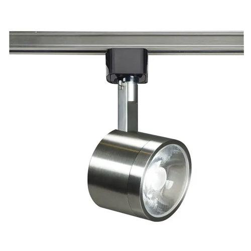 Satco TH407, 1 Light, LED 12W Round Track Head, 120V, 1020 Lumens, 3000K Warm White, Dimmable, 36 Deg. Beam, Brushed Nickel Finish