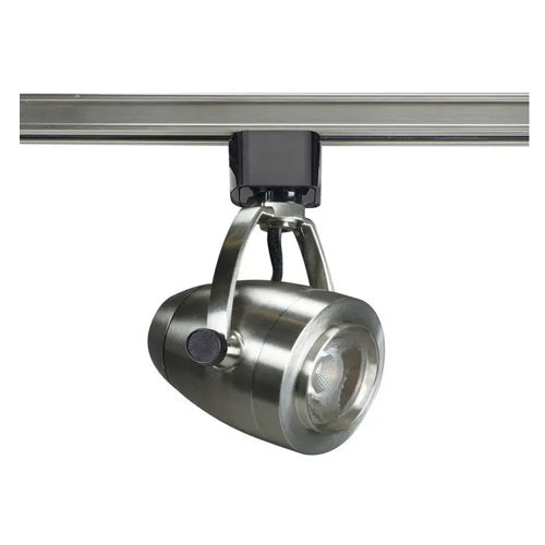 Satco TH417, 1 Light, LED 12W Pinch Back Shape Track Head, 120V, 1020 Lumens, 3000K Warm White, Dimmable, 36 Deg. Beam, Brushed Nickel Finish