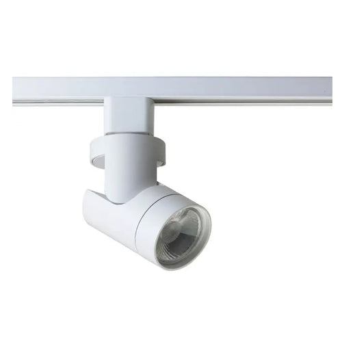 Satco TH433, 1 Light, LED 12W Barrel Track Head, 120V, 1020 Lumens, 3000K Warm White, Dimmable, 36 Deg. Beam, White Finish