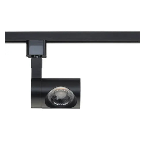 Satco TH442, 1 Light, LED 12W Pipe Track Head, 120V, 1020 Lumens, 3000K Warm White, Dimmable, 24 Deg. Beam, Black Finish