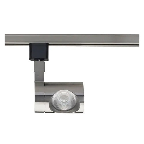 Satco TH447, 1 Light, LED 12W Pipe Track Head, 120V, 1020 Lumens, 3000K Warm White, Dimmable, 36 Deg. Beam, Brushed Nickel Finish