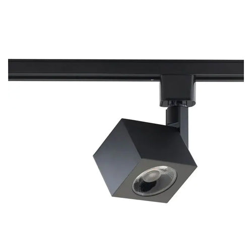 Satco TH464, 1 Light, LED 12W Square Track Head, 120V, 1020 Lumens, 3000K Warm White, Dimmable, 36 Deg. Beam, Black Finish