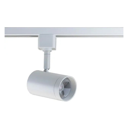 Satco TH473, 1 Light, 12W LED Small Cylinder Track Head, 120V, 1020 Lumens, 3000K Warm White, Dimmable, 36 Deg. Beam, Matte White Finish