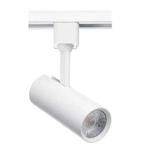 Satco TH603, 10W LED Commercial Track Head, Cylinder, 120V, 600 Lumens, 3000K Warm White, Dimmable, 36 Deg. Beam Angle, White Finish