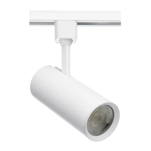Satco TH613, 20W LED Commercial Track Head, Cylinder, 120V, 1200 Lumens, 3000K Warm White, Dimmable, 36 Deg. Beam Angle, White Finish