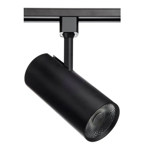 Satco TH624, 30W LED Commercial Track Head, Cylinder, 120V, 2000 Lumens, 3000K Warm White, Dimmable, 36 Deg. Beam Angle, Black Finish