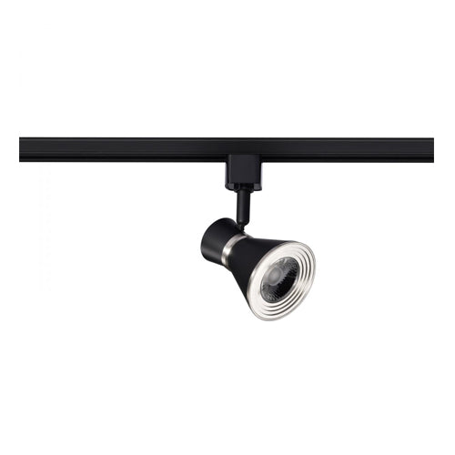 Satco TH634, 12W LED Cinch Track Head, 120V, 1020 Lumens, 3000K Warm White, 24° Beam Angle, Dimmable, Matte Black and Brushed Nickel Finish