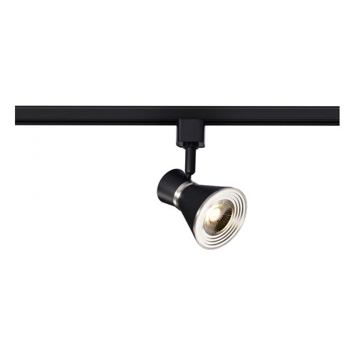 Satco TH644, 12W LED Cinch Track Head, 120V, 1020 Lumens, 3000K Warm White, 36° Beam Angle, Dimmable, Matte Black and Brushed Nickel Finish