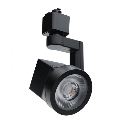 Satco TH652, Lantern, 12W LED Track Head, 24° Beam Spread, 120V, 3000K Soft White, 1020 Lumens, Black Finish