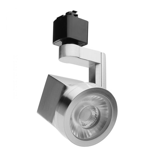 Satco TH653, Lantern, 12W LED Track Head, 24° Beam Spread, 120V, 3000K Soft White, 1020 Lumens, Brushed Nickel Finish