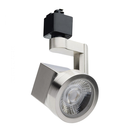 Satco TH663, Lantern, 12W LED Track Head, 36° Beam Spread, 120V, 3000K Soft White, 1020 Lumens, Brushed Nickel Finish