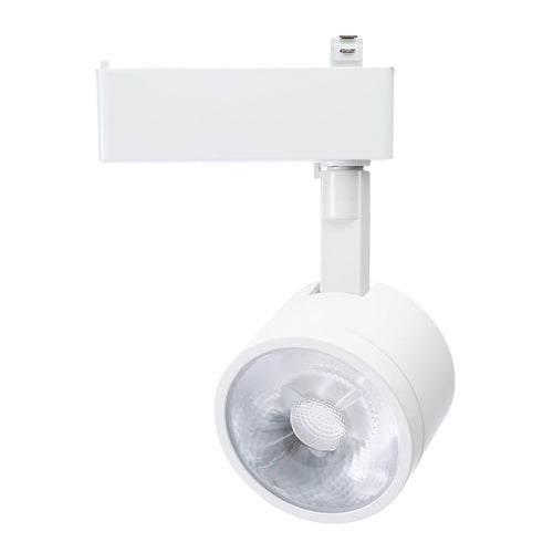 Satco TH903, 12W LED Track Head, Round, Starfish Enable, 36° Beam Spread, 120V, 1100 Lumens, 2000K-5000K, Dimmable, Matte White Finish