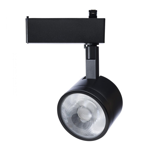 Satco TH904, 12W LED Track Head, Round, Starfish Enable, 36° Beam Spread, 120V, 1100 Lumens, 2000K-5000K, Dimmable, Matte Black Finish