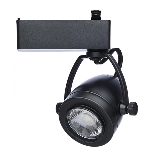 Satco TH914, 12W LED Track Head, Starfish Enable, Pinch Back, 36° Beam Spread, 120V, 1100 Lumens, 2000K-5000K, Dimmable, Black Finish